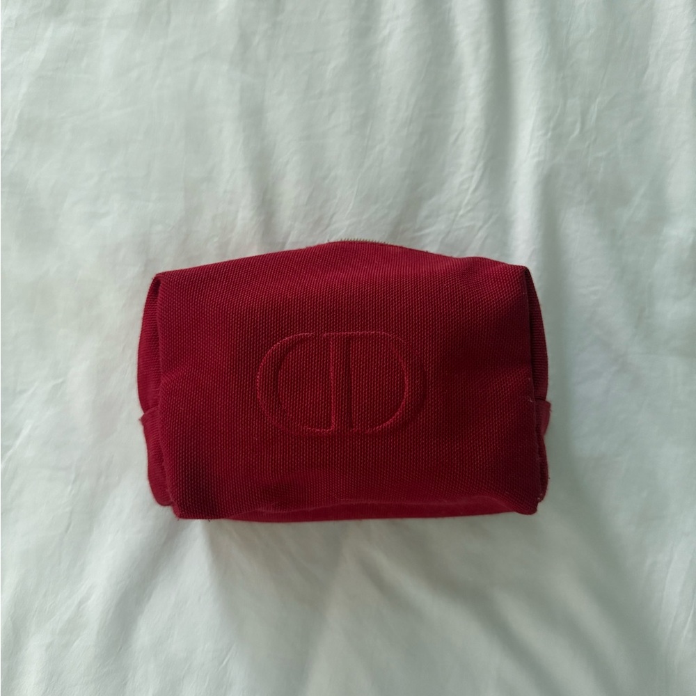 Christian Dior Red Cosmetic Pouch
